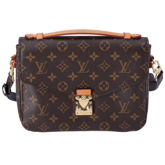 Louis Vuitton Pochette Metis MM Monogram Handbag M44875 Brown Canvas - Picture 1 of 11